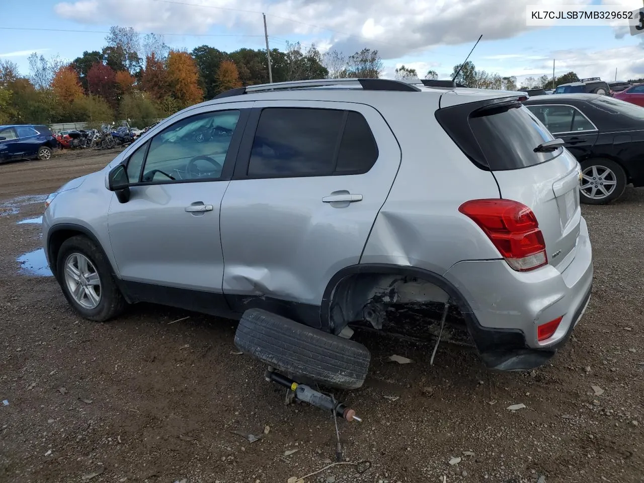 2021 Chevrolet Trax 1Lt VIN: KL7CJLSB7MB329652 Lot: 75291984