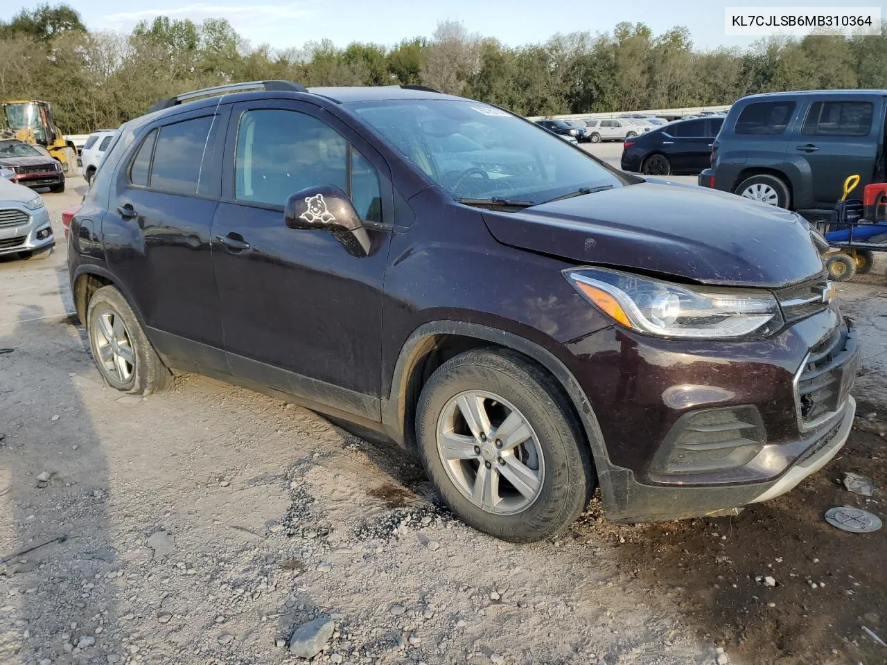 2021 Chevrolet Trax 1Lt VIN: KL7CJLSB6MB310364 Lot: 75725714