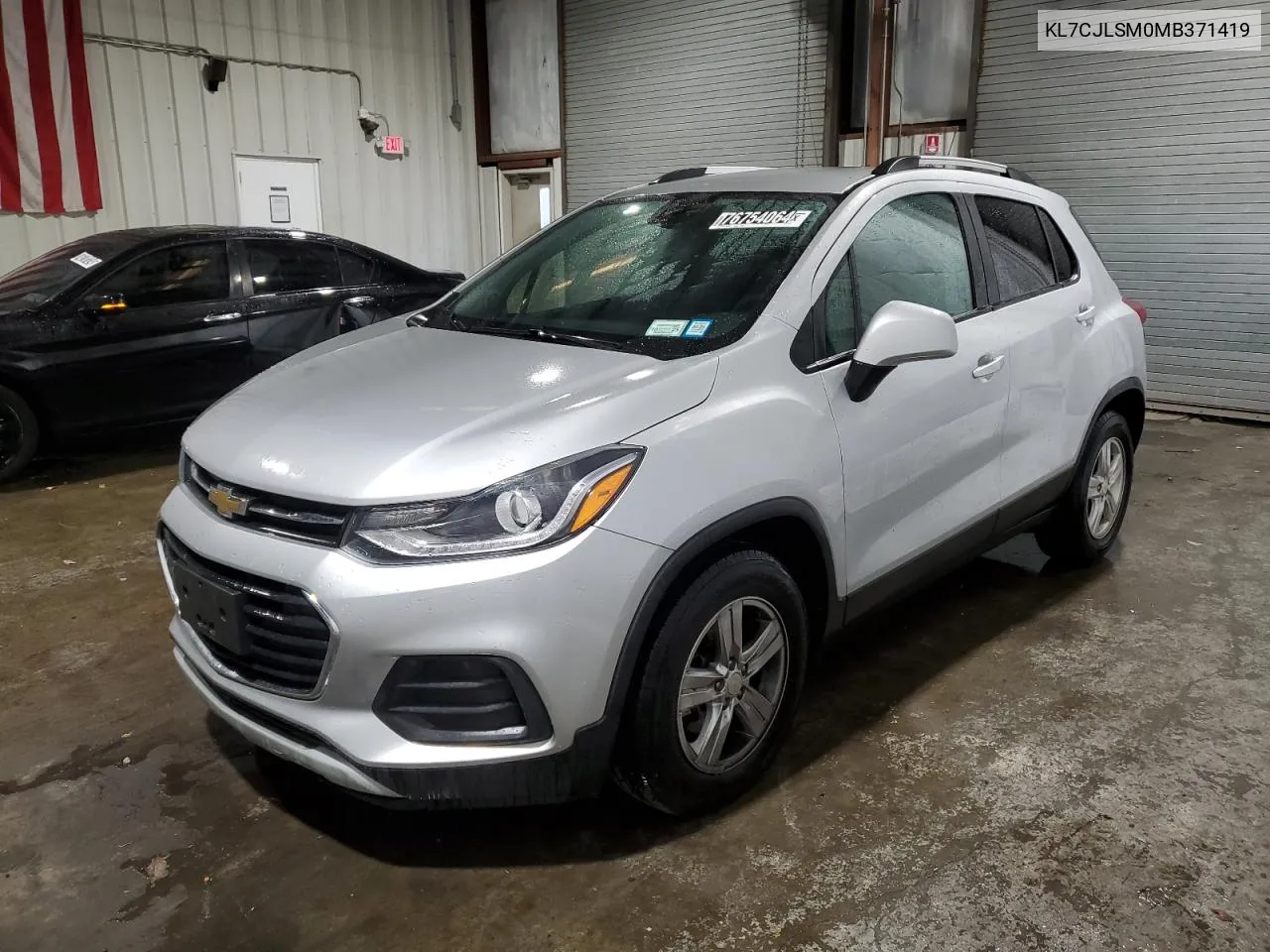 2021 Chevrolet Trax 1Lt VIN: KL7CJLSM0MB371419 Lot: 76754064