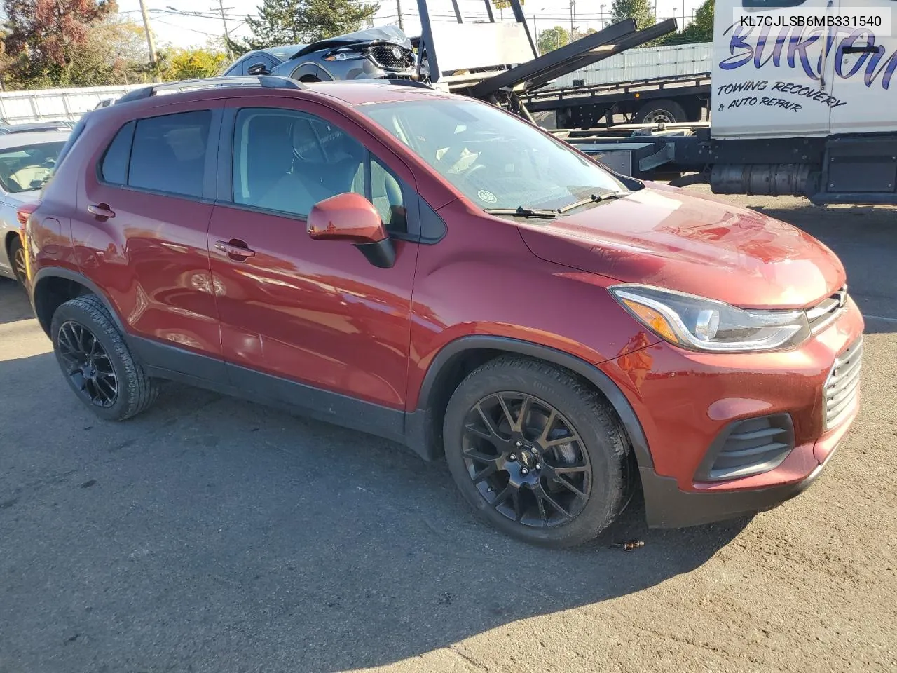 2021 Chevrolet Trax 1Lt VIN: KL7CJLSB6MB331540 Lot: 76848744