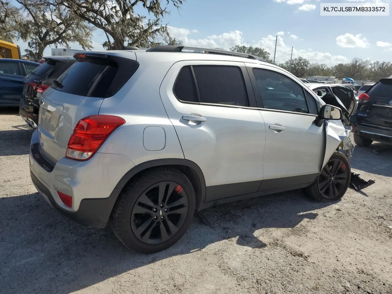 2021 Chevrolet Trax 1Lt VIN: KL7CJLSB7MB333572 Lot: 77198554