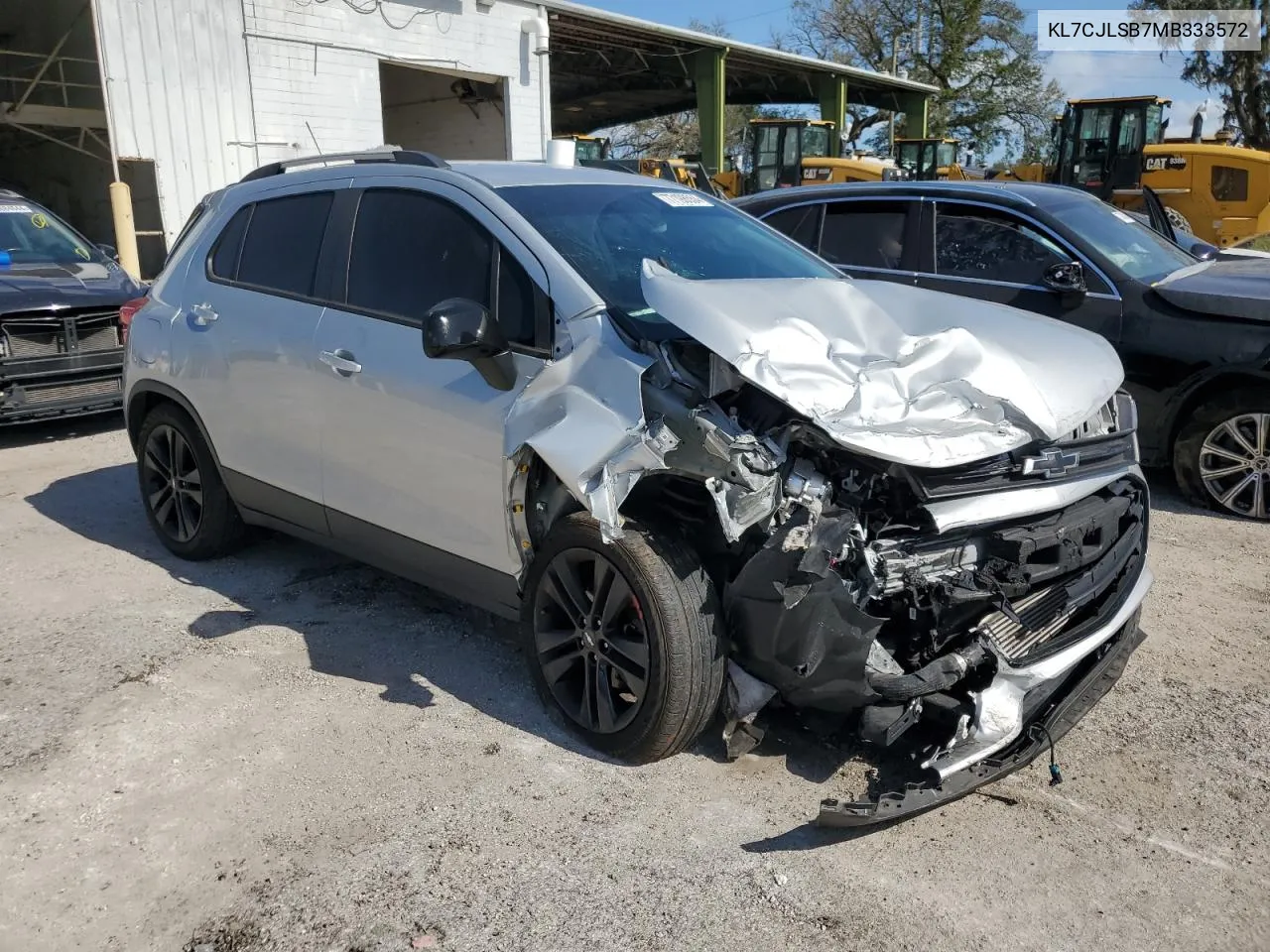 2021 Chevrolet Trax 1Lt VIN: KL7CJLSB7MB333572 Lot: 77198554