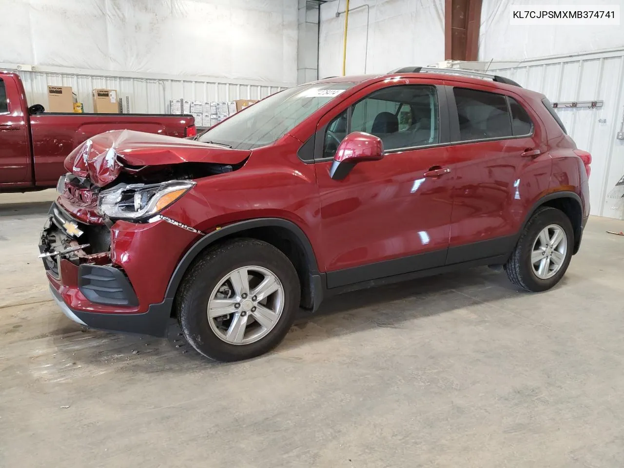 2021 Chevrolet Trax 1Lt VIN: KL7CJPSMXMB374741 Lot: 77478414