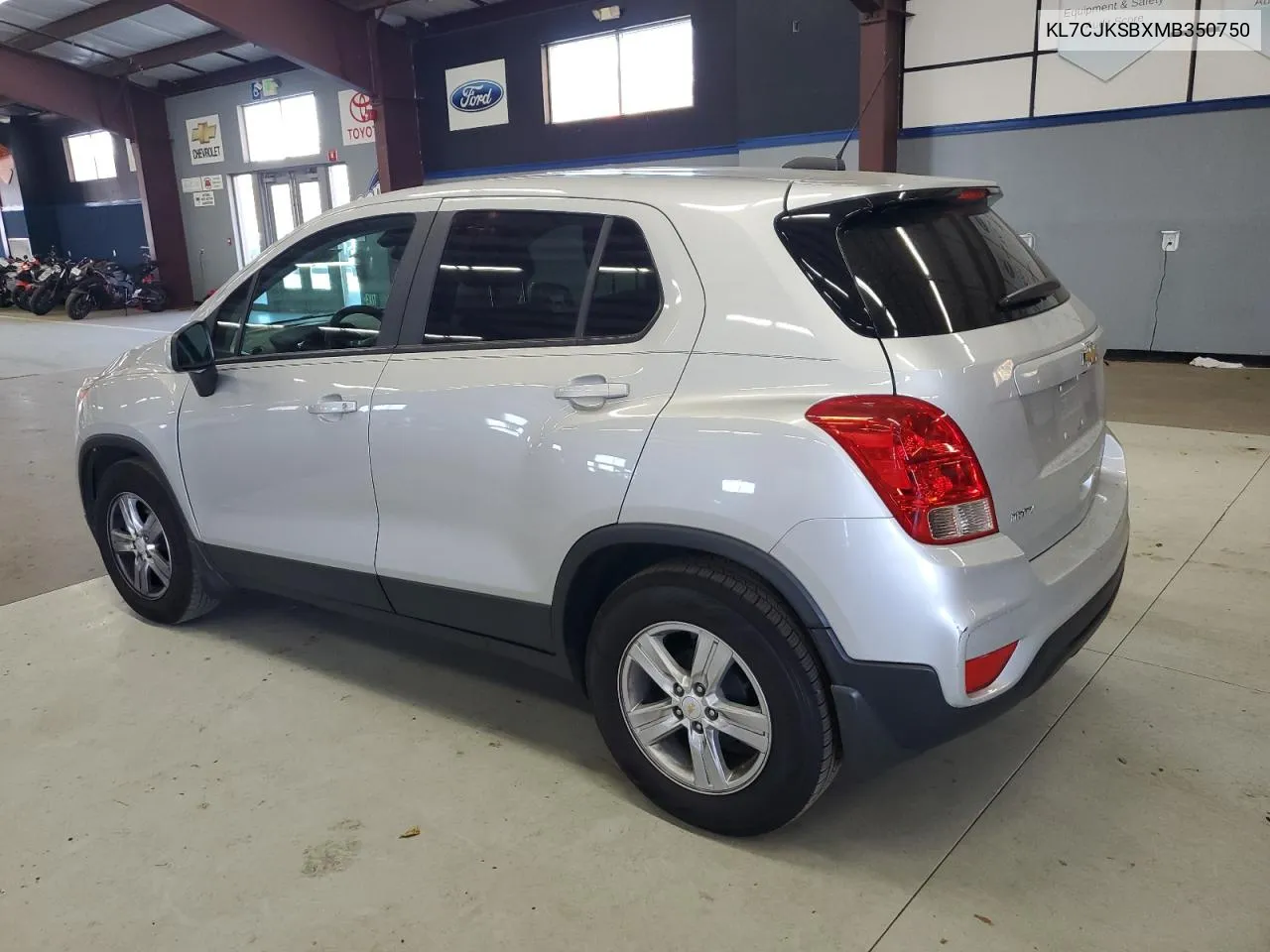 KL7CJKSBXMB350750 2021 Chevrolet Trax Ls