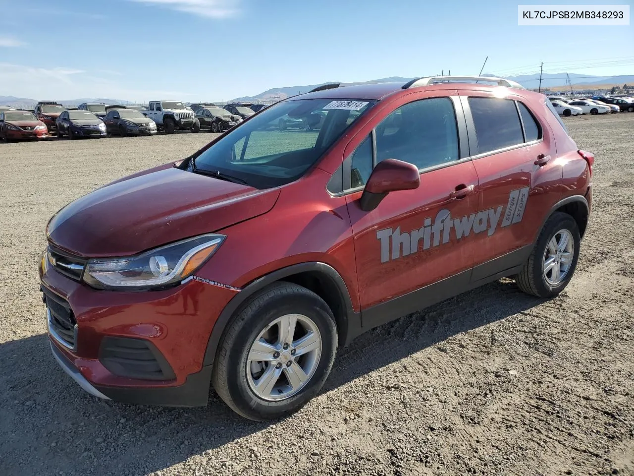 KL7CJPSB2MB348293 2021 Chevrolet Trax 1Lt