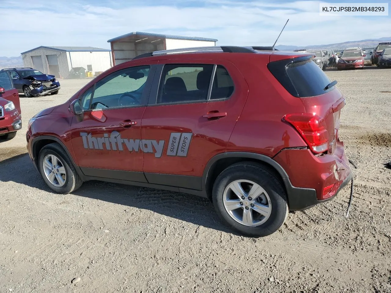 KL7CJPSB2MB348293 2021 Chevrolet Trax 1Lt