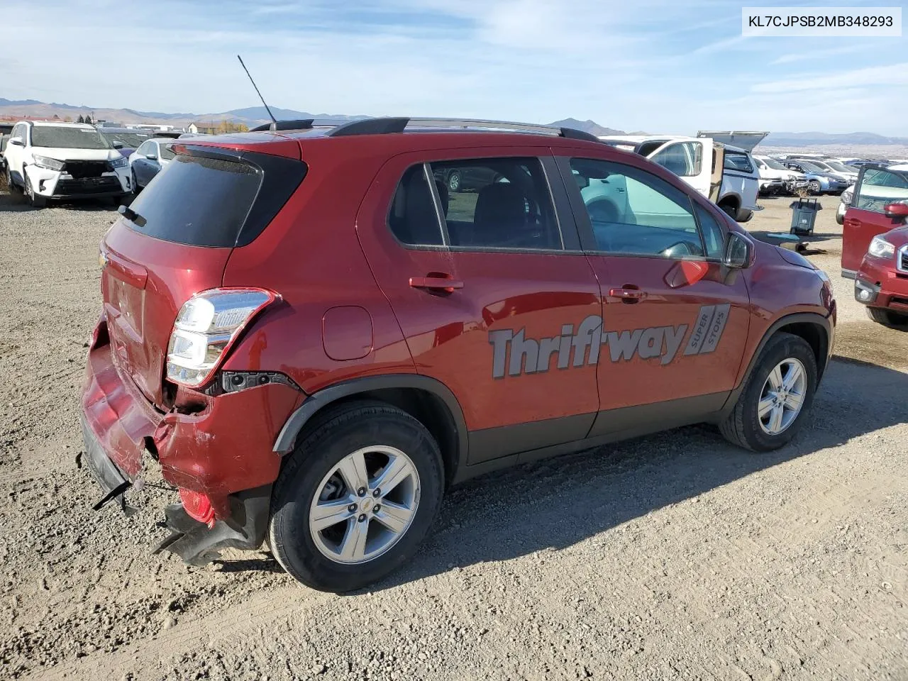 2021 Chevrolet Trax 1Lt VIN: KL7CJPSB2MB348293 Lot: 77878414