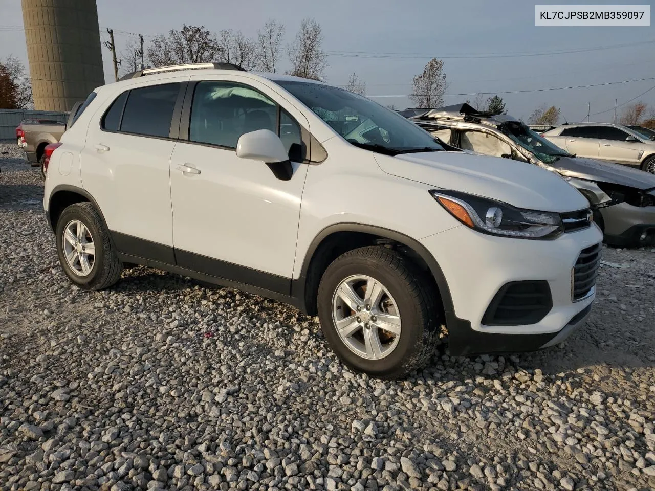 2021 Chevrolet Trax 1Lt VIN: KL7CJPSB2MB359097 Lot: 78177384