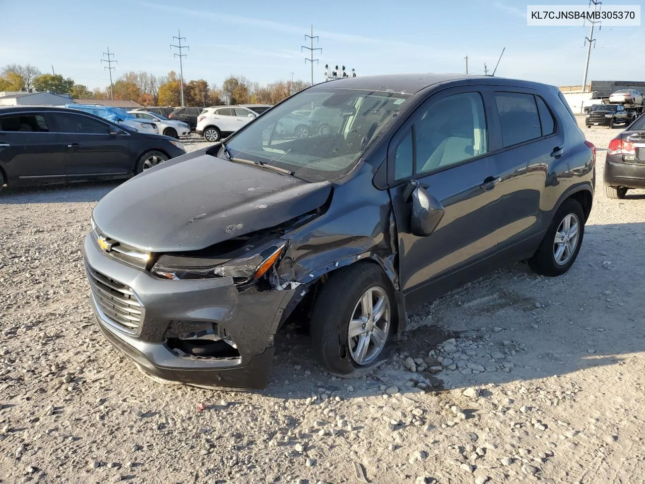 2021 Chevrolet Trax Ls VIN: KL7CJNSB4MB305370 Lot: 78459364