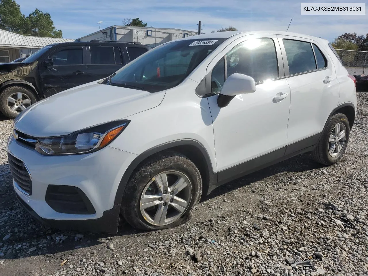 2021 Chevrolet Trax Ls VIN: KL7CJKSB2MB313031 Lot: 78476394