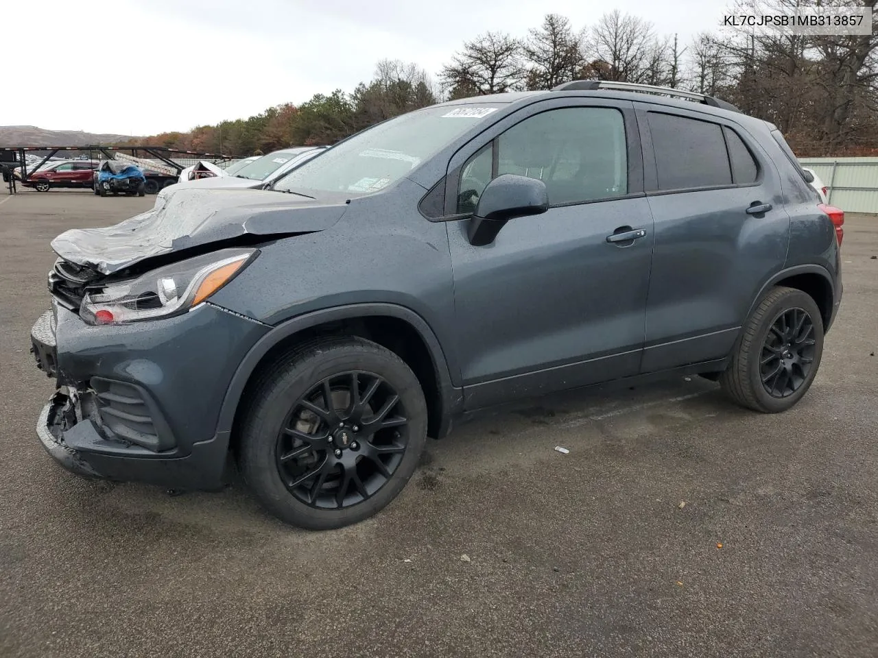 2021 Chevrolet Trax 1Lt VIN: KL7CJPSB1MB313857 Lot: 78572154