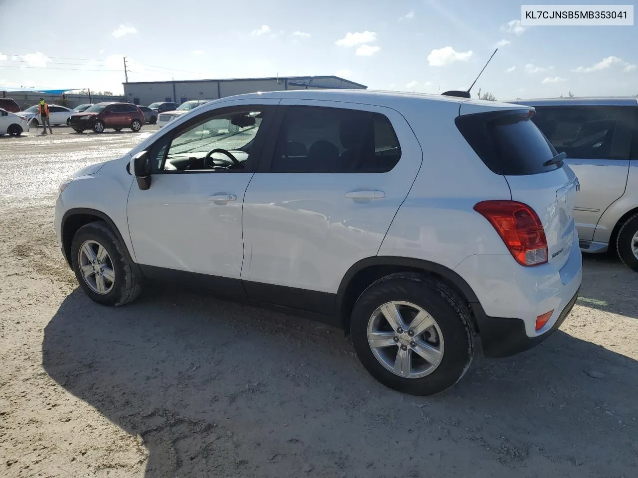 2021 Chevrolet Trax Ls VIN: KL7CJNSB5MB353041 Lot: 78625714