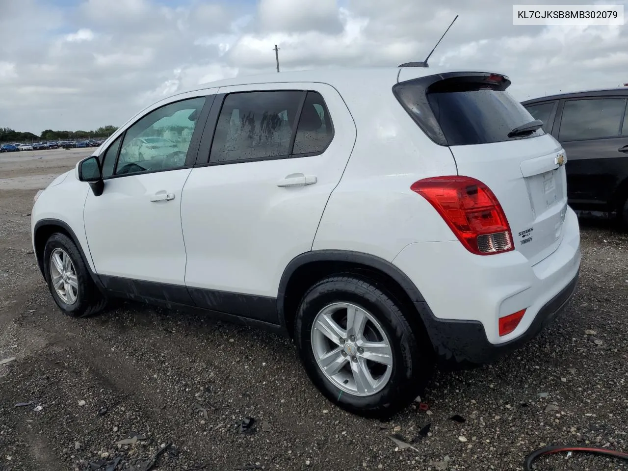 2021 Chevrolet Trax Ls VIN: KL7CJKSB8MB302079 Lot: 79521094