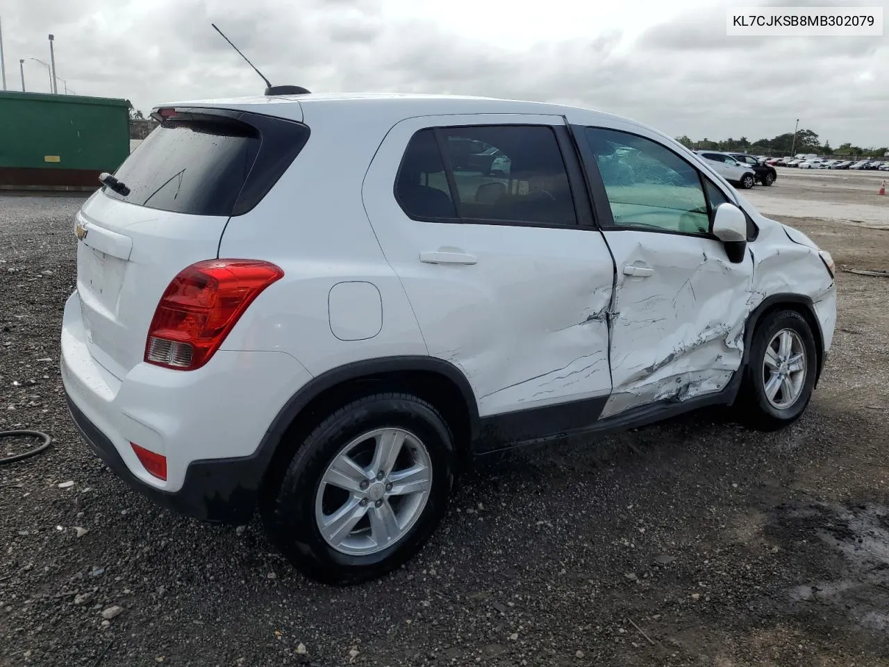 2021 Chevrolet Trax Ls VIN: KL7CJKSB8MB302079 Lot: 79521094