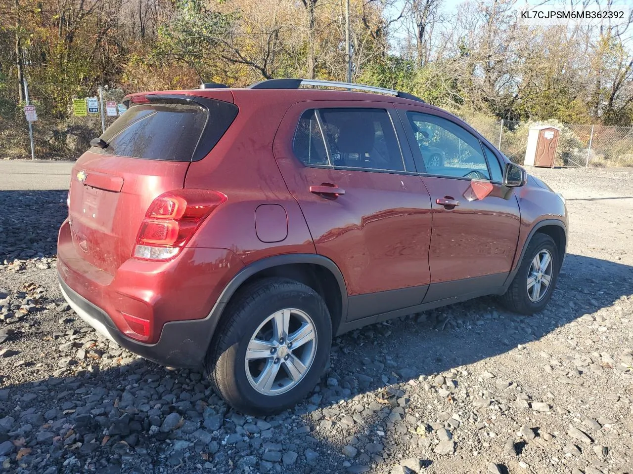 2021 Chevrolet Trax 1Lt VIN: KL7CJPSM6MB362392 Lot: 79541424