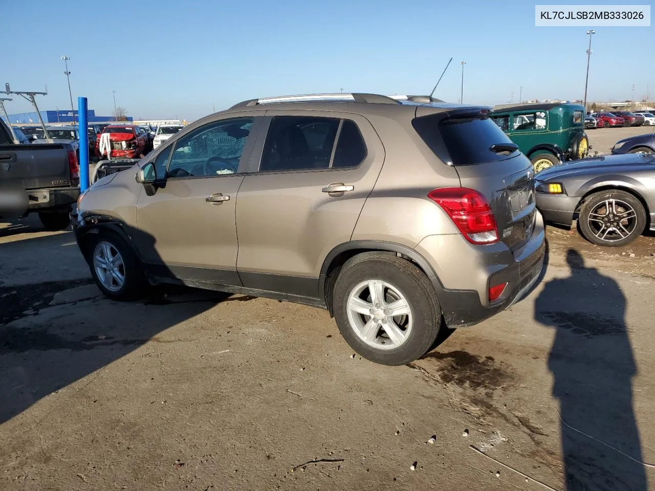 2021 Chevrolet Trax 1Lt VIN: KL7CJLSB2MB333026 Lot: 79618084