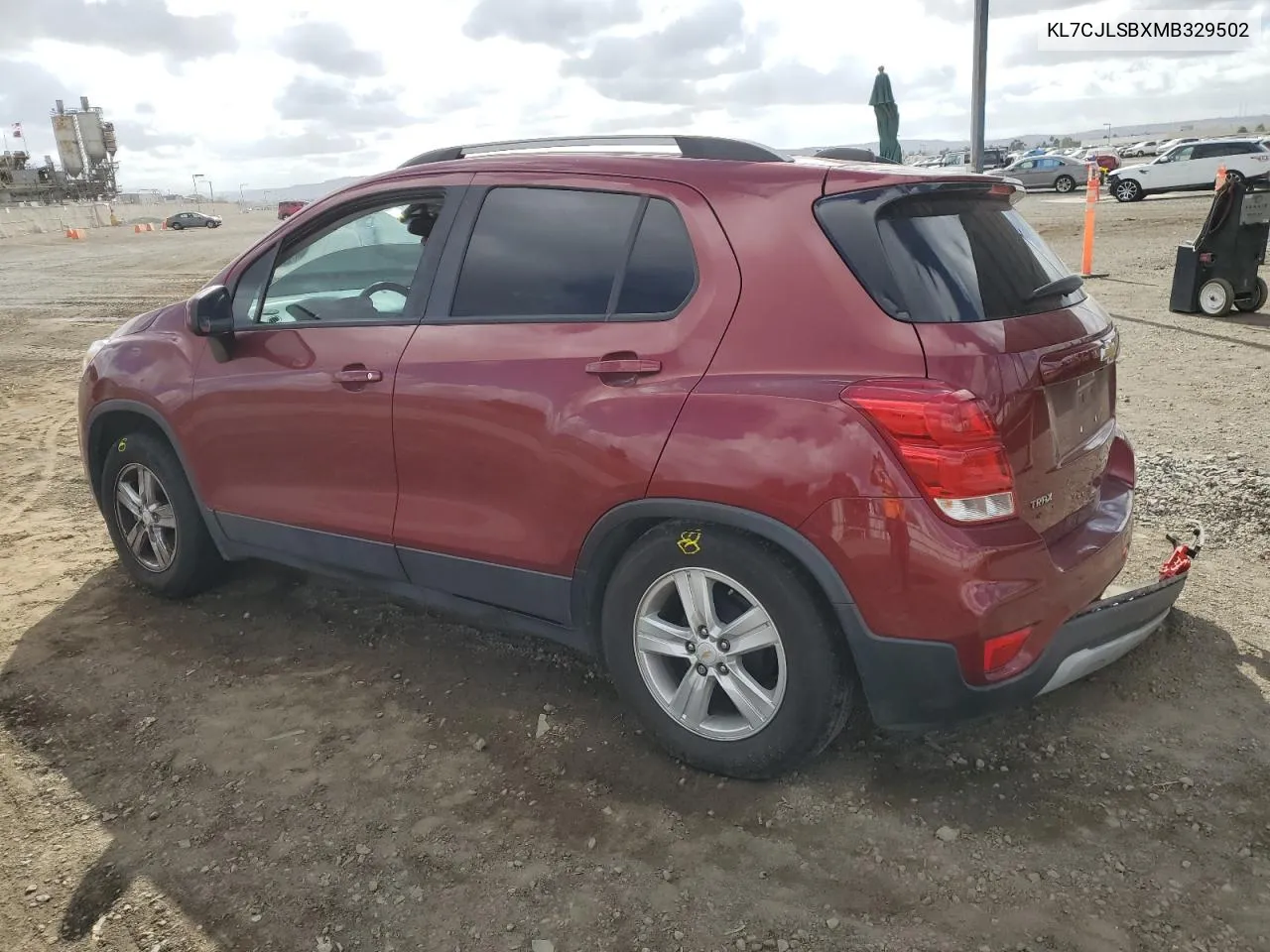 2021 Chevrolet Trax 1Lt VIN: KL7CJLSBXMB329502 Lot: 80014674