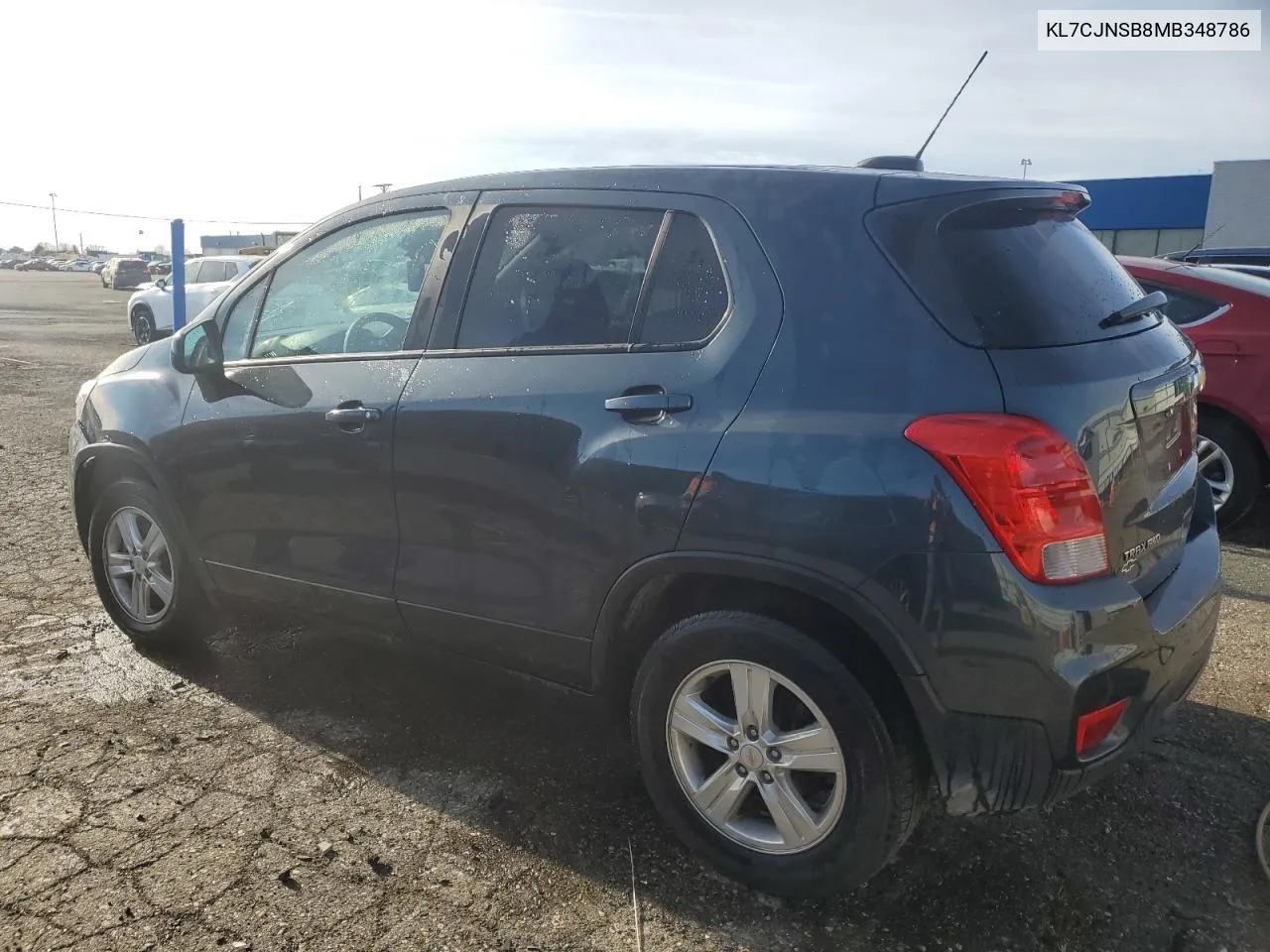 2021 Chevrolet Trax Ls VIN: KL7CJNSB8MB348786 Lot: 80592404