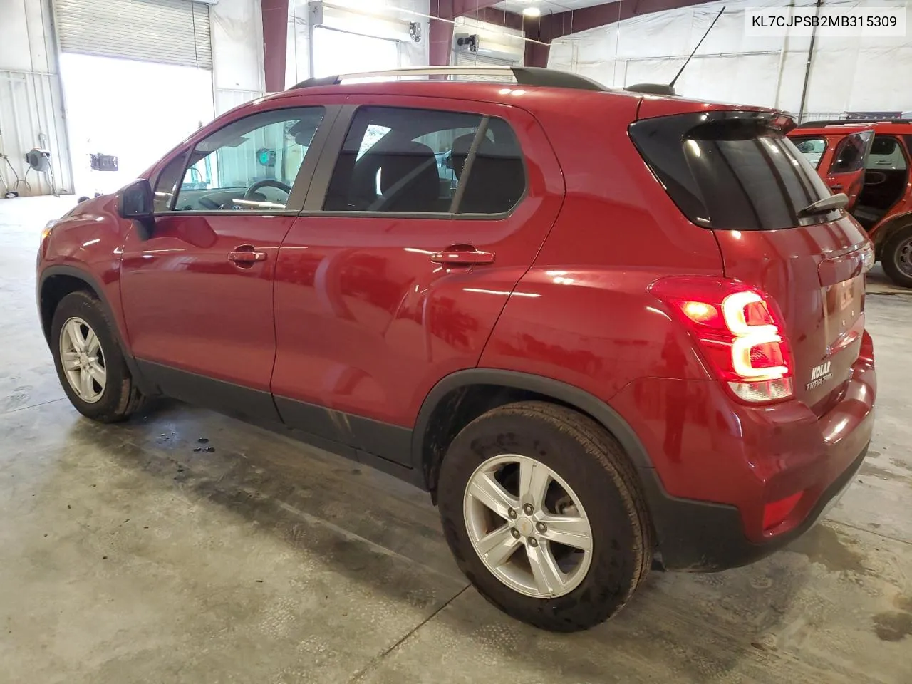 2021 Chevrolet Trax 1Lt VIN: KL7CJPSB2MB315309 Lot: 80738294