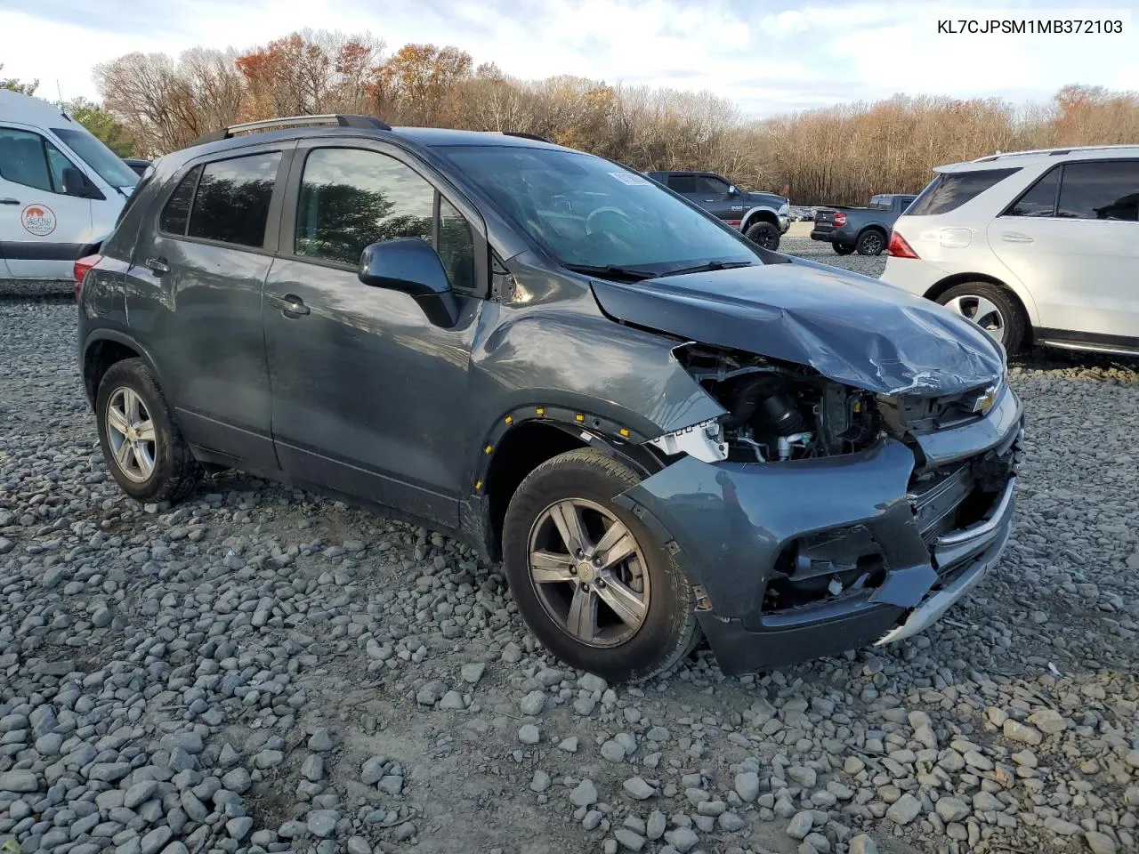 2021 Chevrolet Trax 1Lt VIN: KL7CJPSM1MB372103 Lot: 81138884