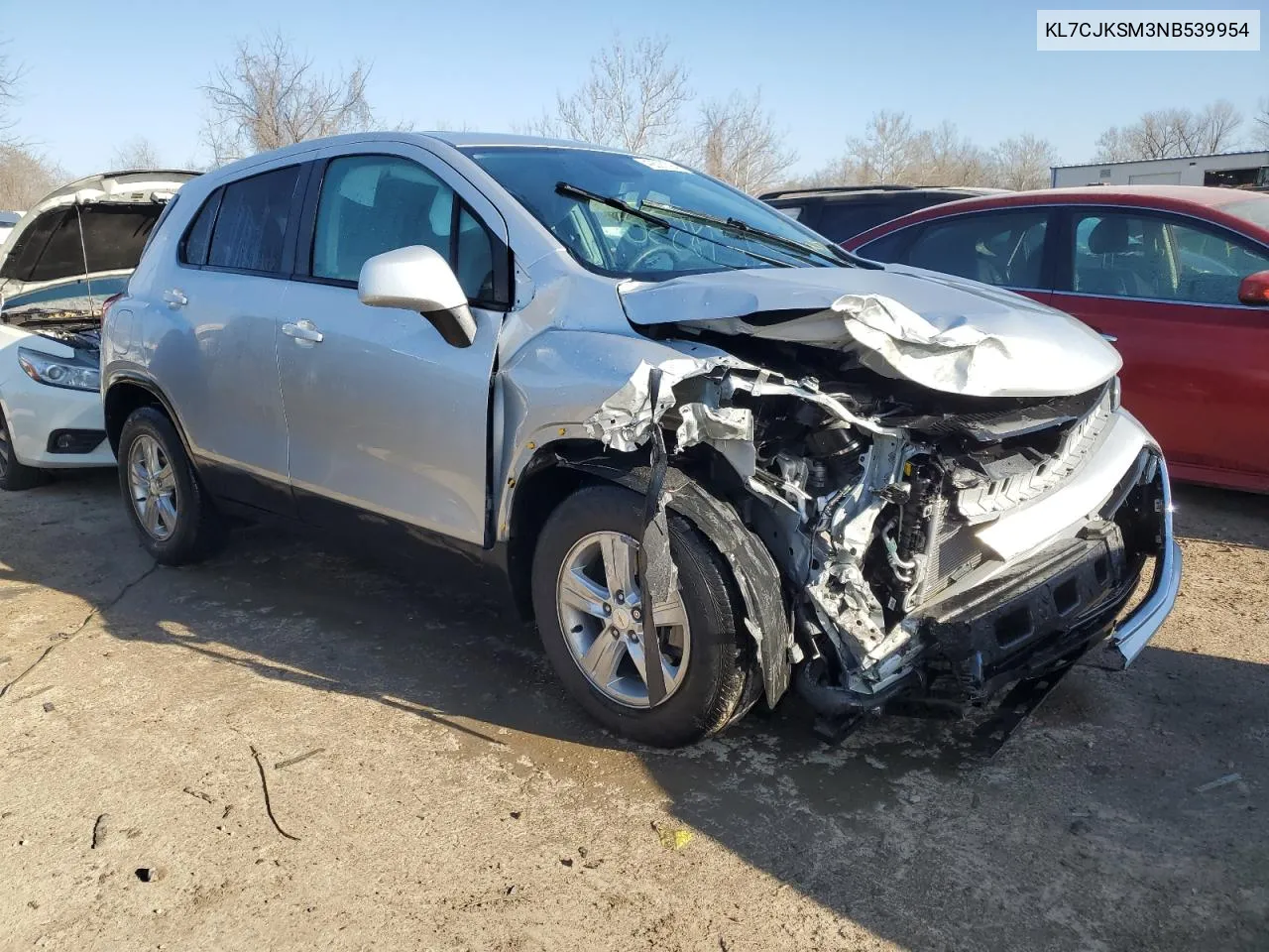 2022 Chevrolet Trax Ls VIN: KL7CJKSM3NB539954 Lot: 42520394