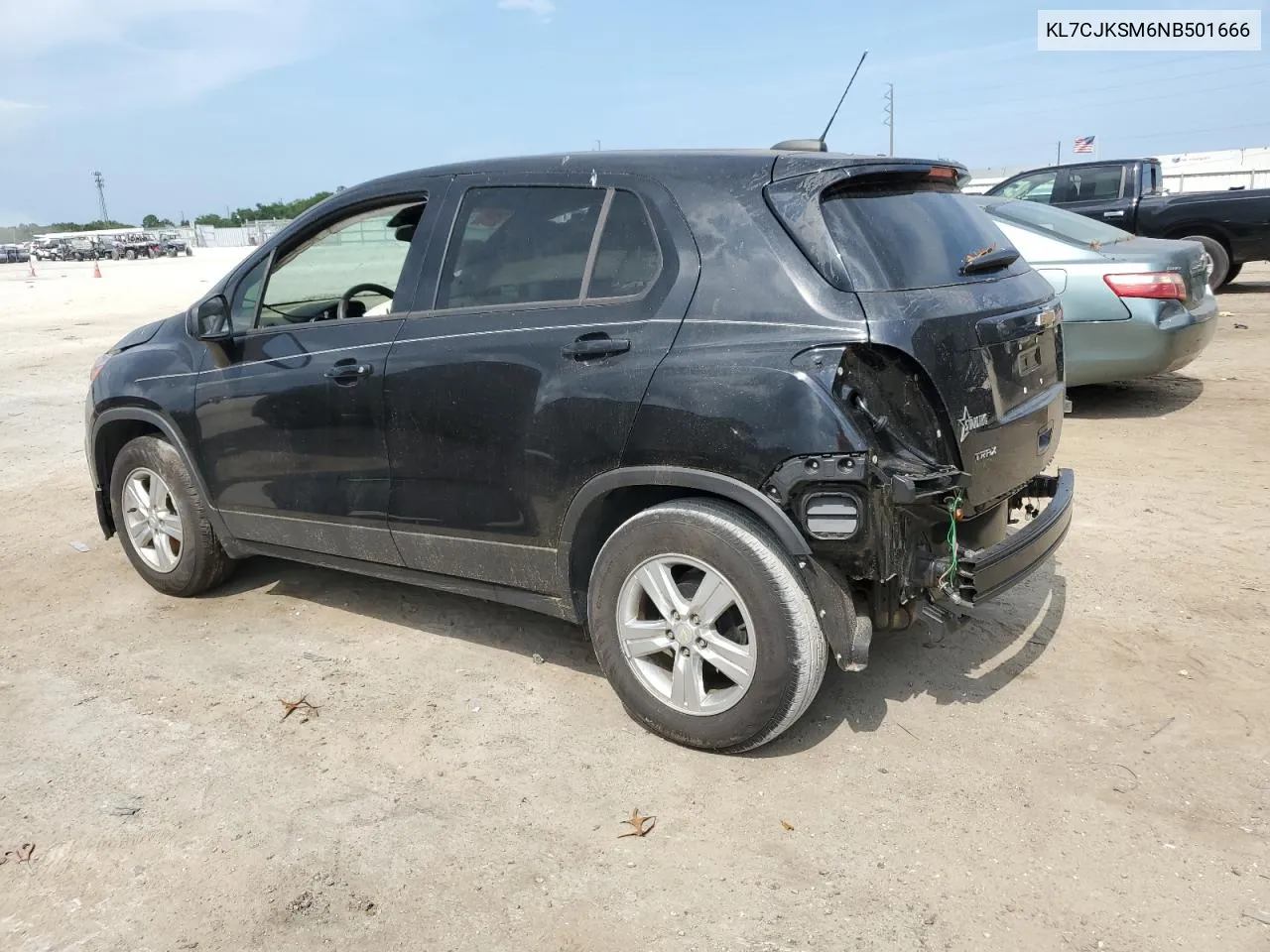 2022 Chevrolet Trax Ls VIN: KL7CJKSM6NB501666 Lot: 53379084