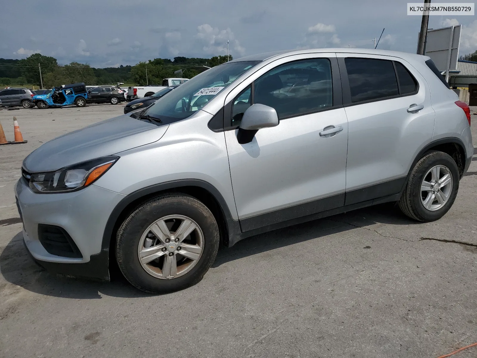 2022 Chevrolet Trax Ls VIN: KL7CJKSM7NB550729 Lot: 64012444