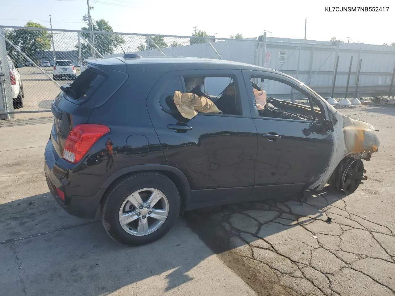 2022 Chevrolet Trax Ls VIN: KL7CJNSM7NB552417 Lot: 65265434