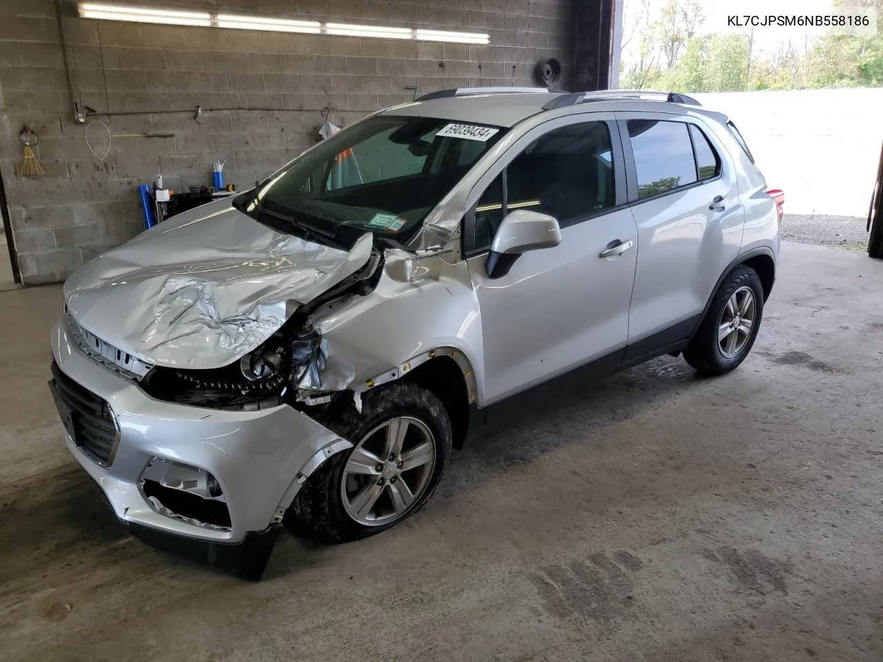 2022 Chevrolet Trax 1Lt VIN: KL7CJPSM6NB558186 Lot: 69039434