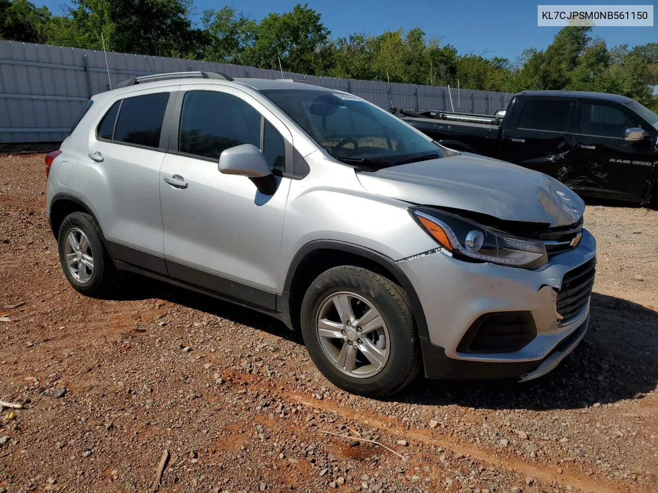 2022 Chevrolet Trax 1Lt VIN: KL7CJPSM0NB561150 Lot: 69299494