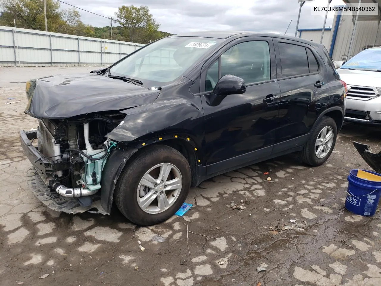 2022 Chevrolet Trax Ls VIN: KL7CJKSM5NB540362 Lot: 71306074