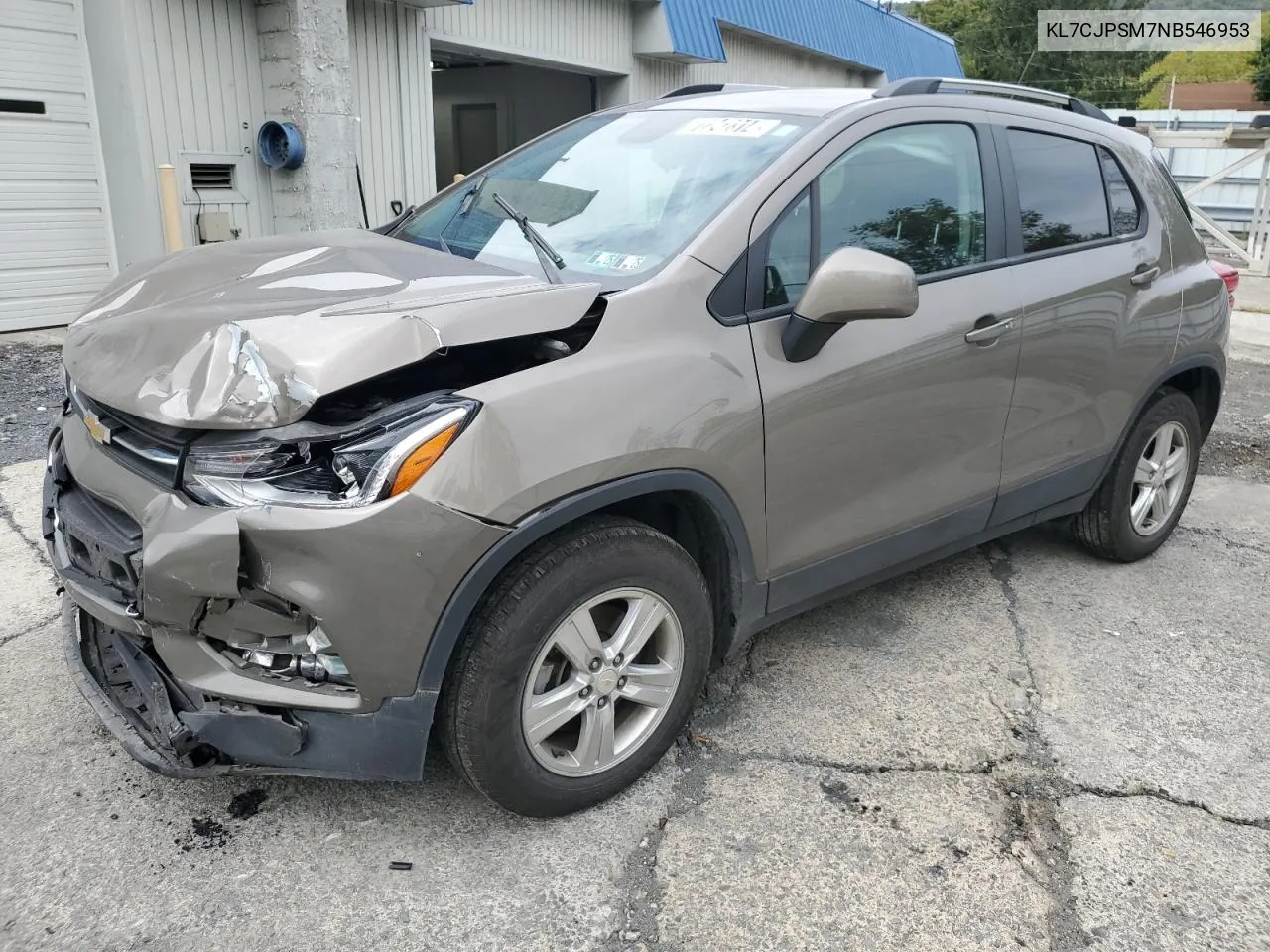 2022 Chevrolet Trax 1Lt VIN: KL7CJPSM7NB546953 Lot: 72242314