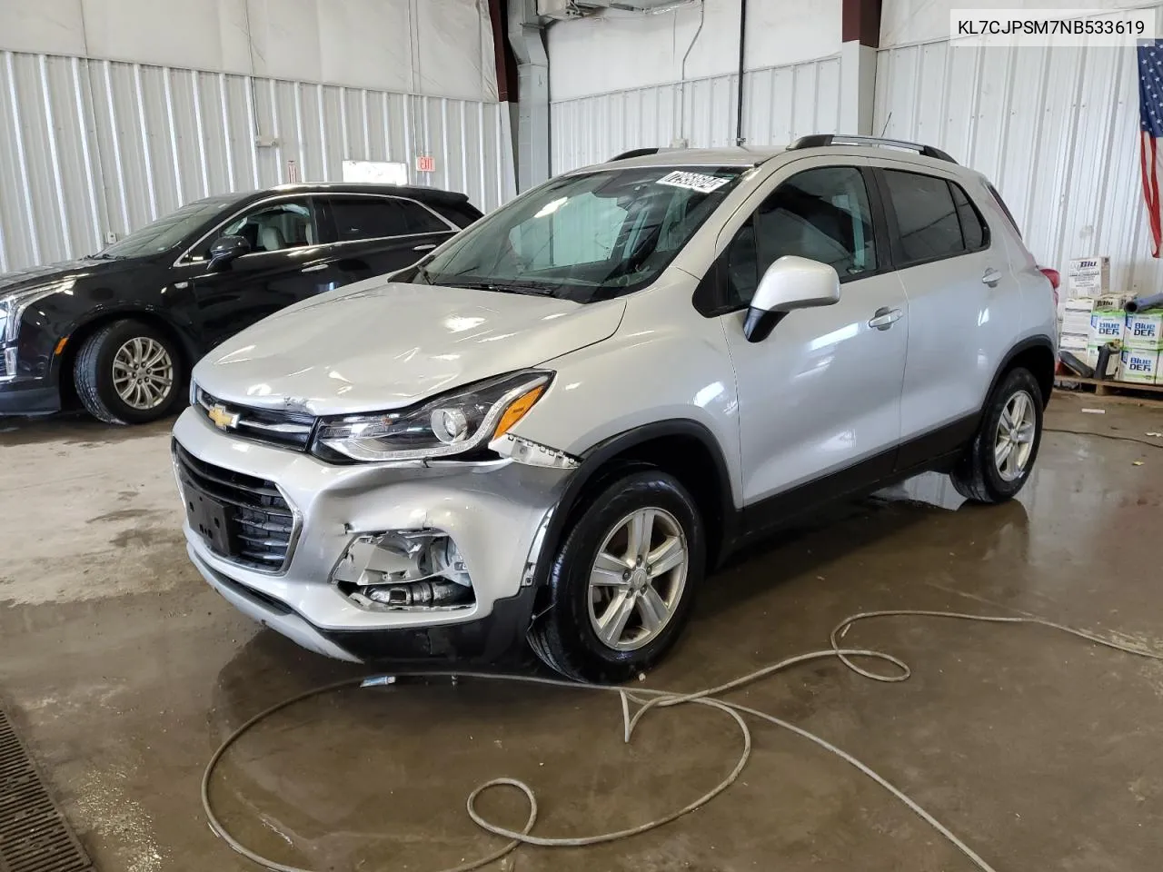 2022 Chevrolet Trax 1Lt VIN: KL7CJPSM7NB533619 Lot: 72958604