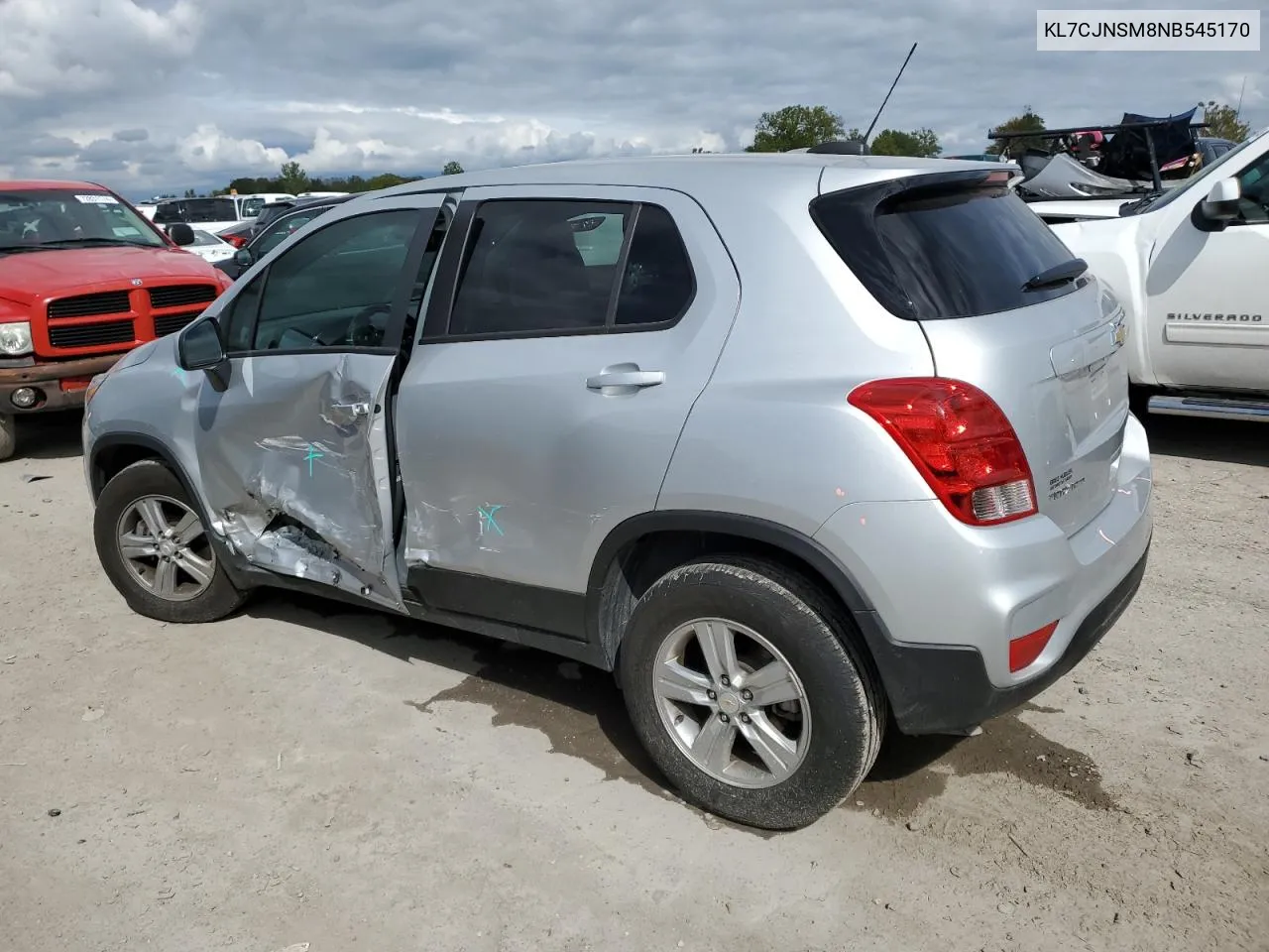 2022 Chevrolet Trax Ls VIN: KL7CJNSM8NB545170 Lot: 72981754