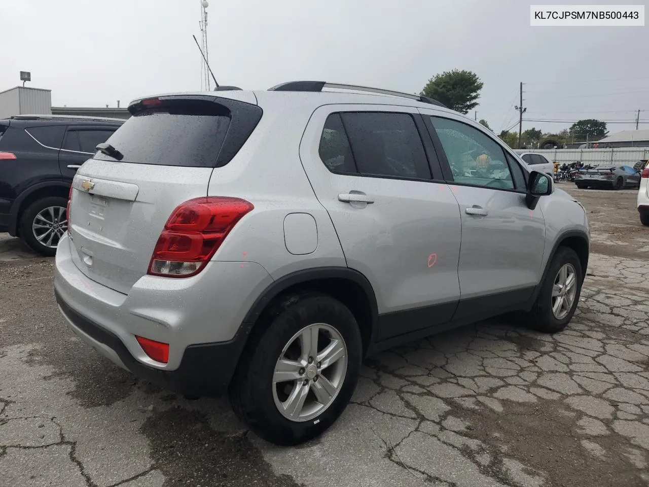 2022 Chevrolet Trax 1Lt VIN: KL7CJPSM7NB500443 Lot: 73019554