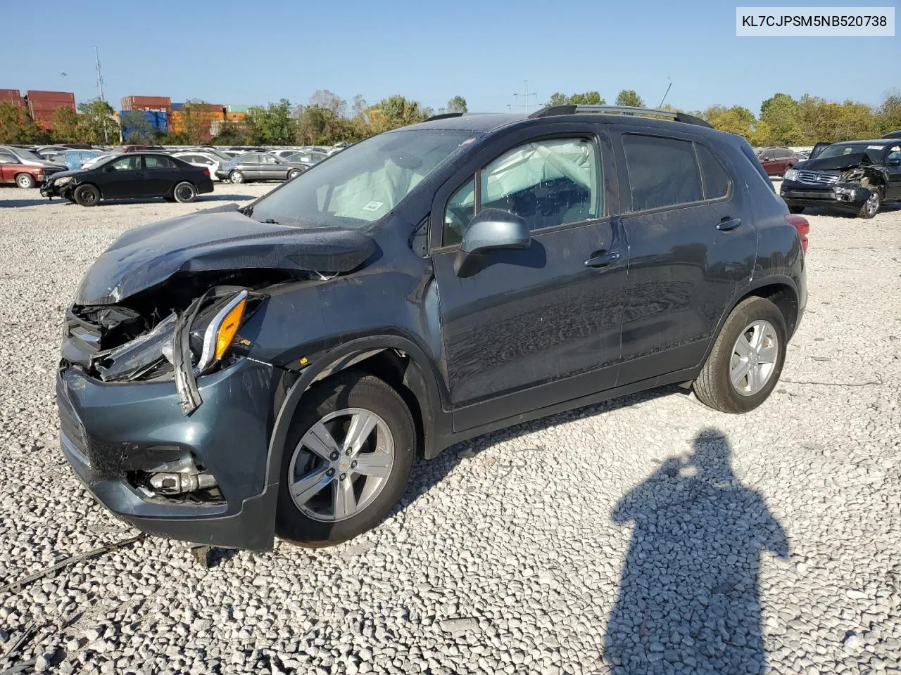 2022 Chevrolet Trax 1Lt VIN: KL7CJPSM5NB520738 Lot: 75281834