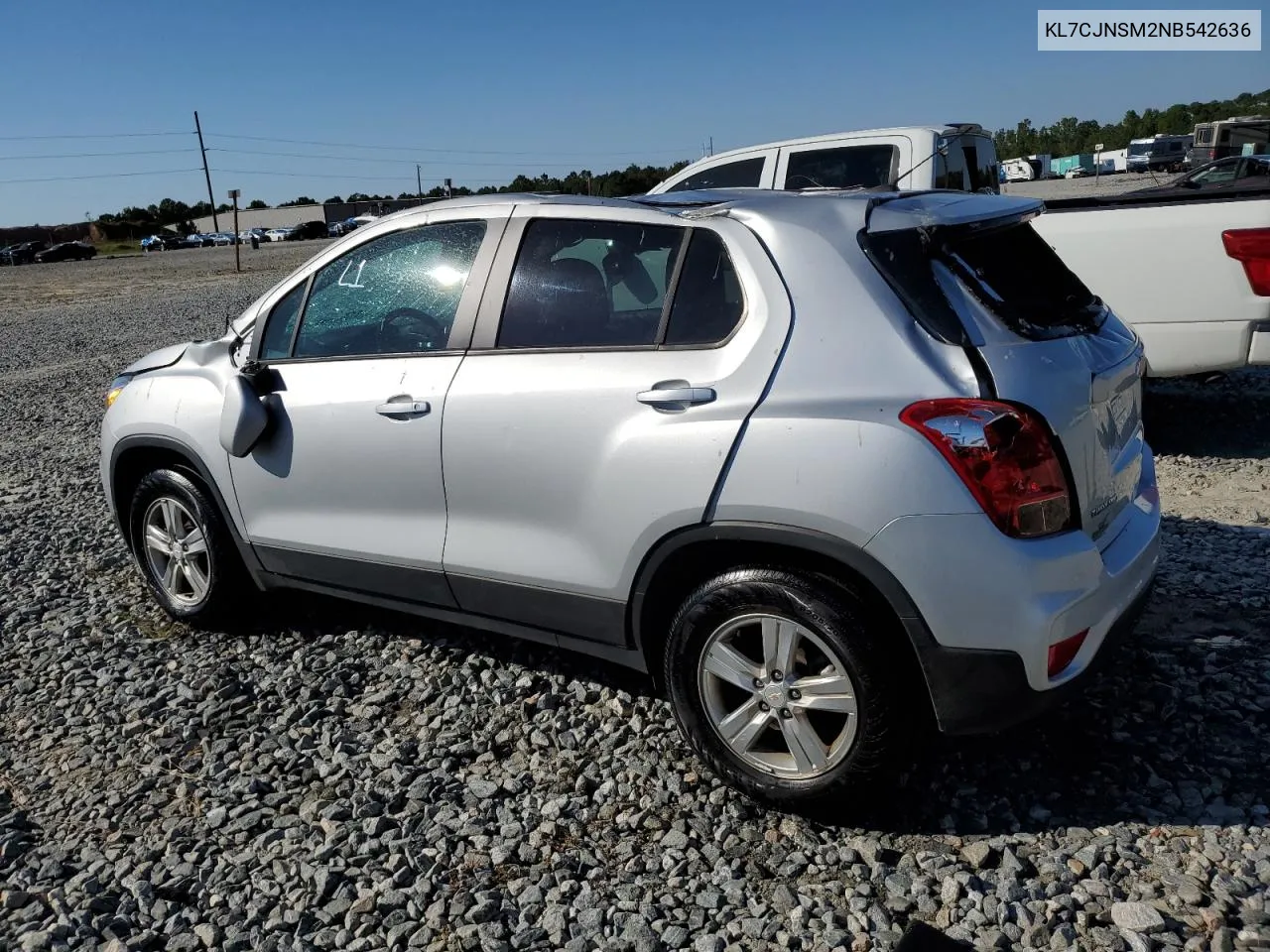 2022 Chevrolet Trax Ls VIN: KL7CJNSM2NB542636 Lot: 75715344