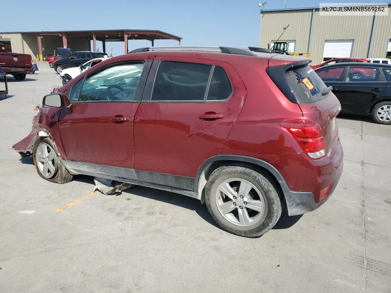 2022 Chevrolet Trax 1Lt VIN: KL7CJLSM6NB569262 Lot: 75862214