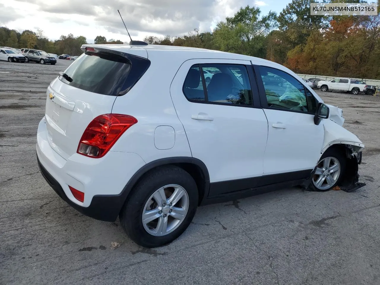 KL7CJNSM4NB512165 2022 Chevrolet Trax Ls