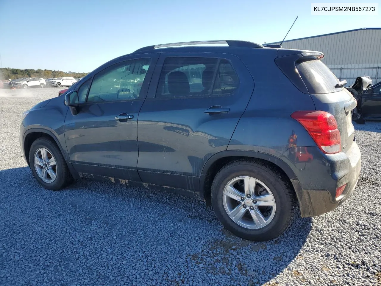 2022 Chevrolet Trax 1Lt VIN: KL7CJPSM2NB567273 Lot: 76152794