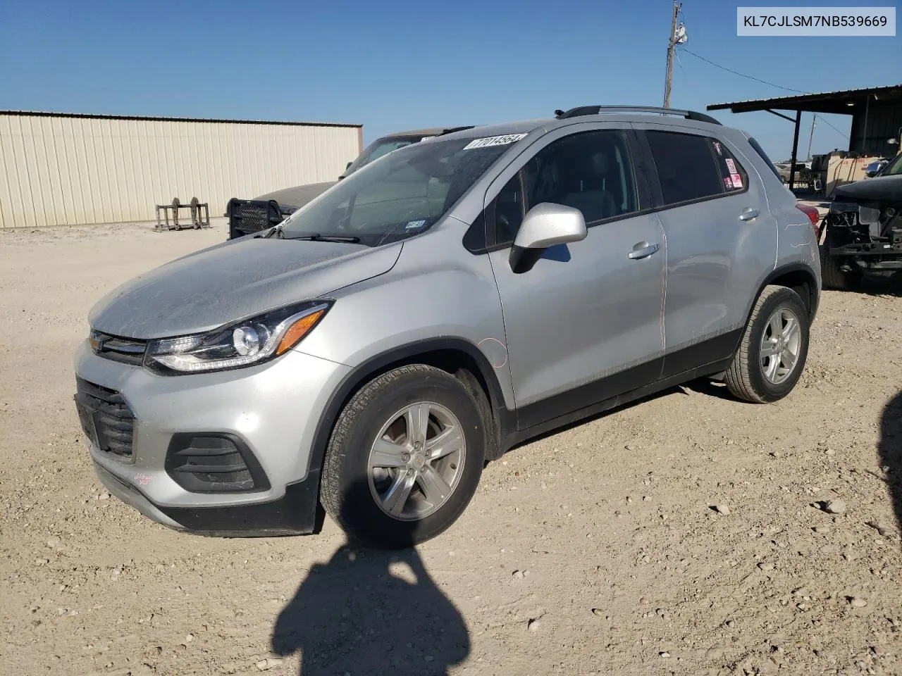 2022 Chevrolet Trax 1Lt VIN: KL7CJLSM7NB539669 Lot: 77014564