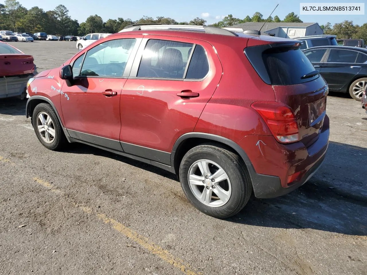 2022 Chevrolet Trax 1Lt VIN: KL7CJLSM2NB513741 Lot: 78140034