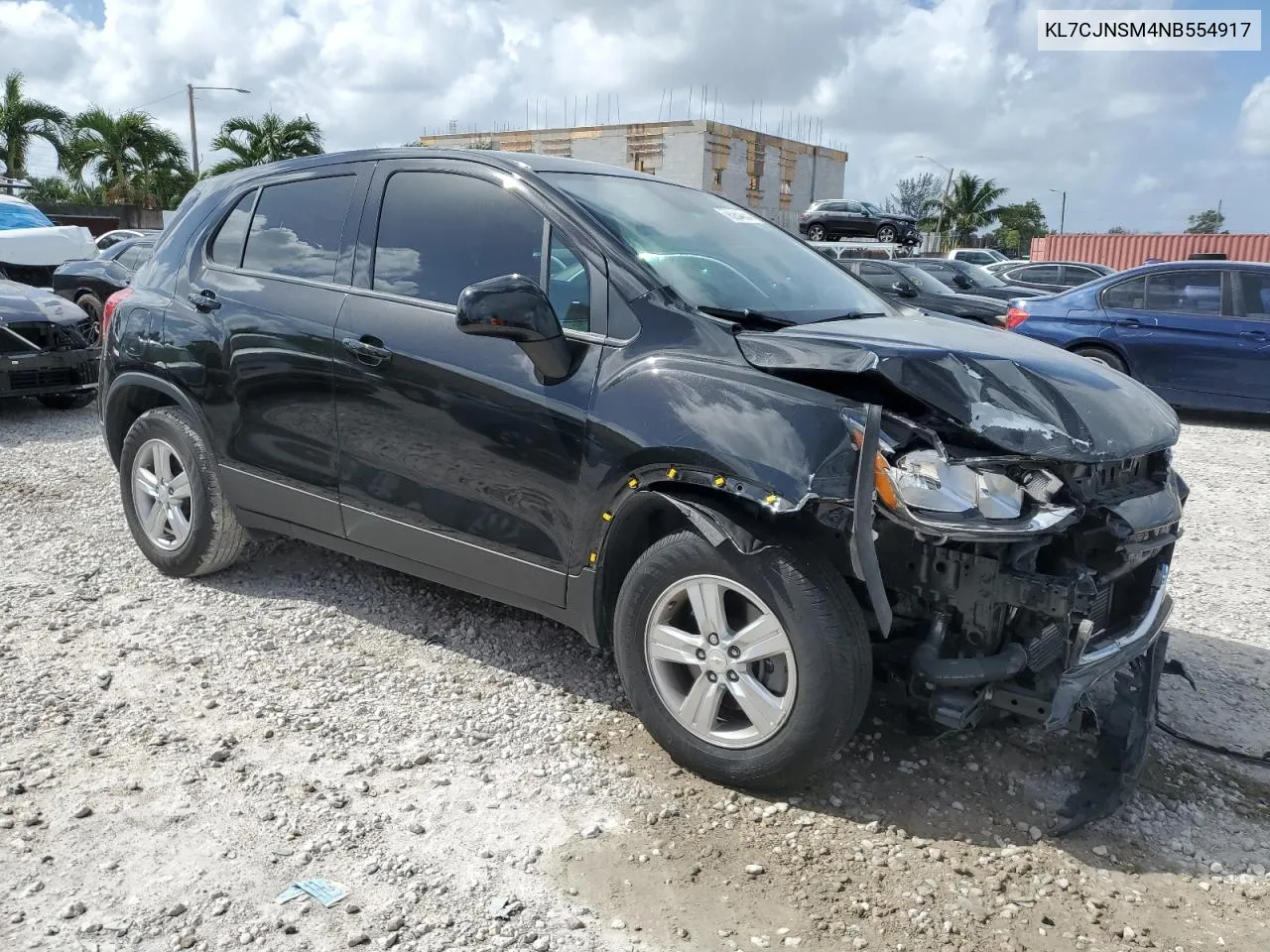 2022 Chevrolet Trax Ls VIN: KL7CJNSM4NB554917 Lot: 78264084