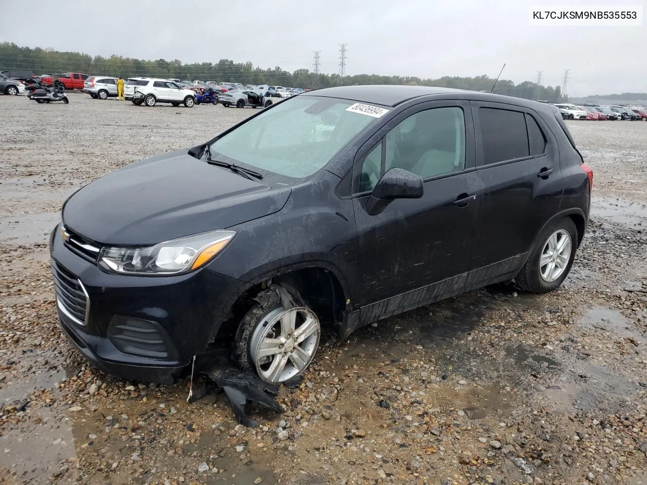 2022 Chevrolet Trax Ls VIN: KL7CJKSM9NB535553 Lot: 80438994