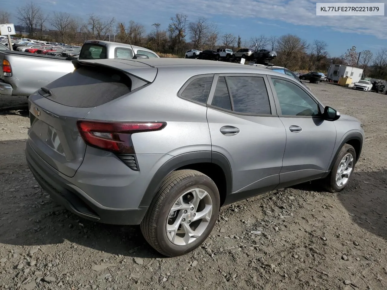 2024 Chevrolet Trax Ls VIN: KL77LFE27RC221879 Lot: 71433974