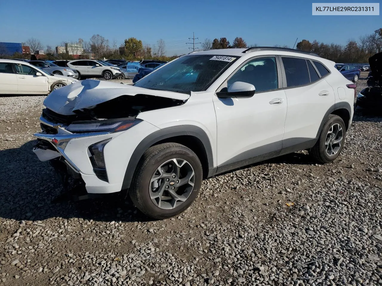 2024 Chevrolet Trax 1Lt VIN: KL77LHE29RC231311 Lot: 79491814