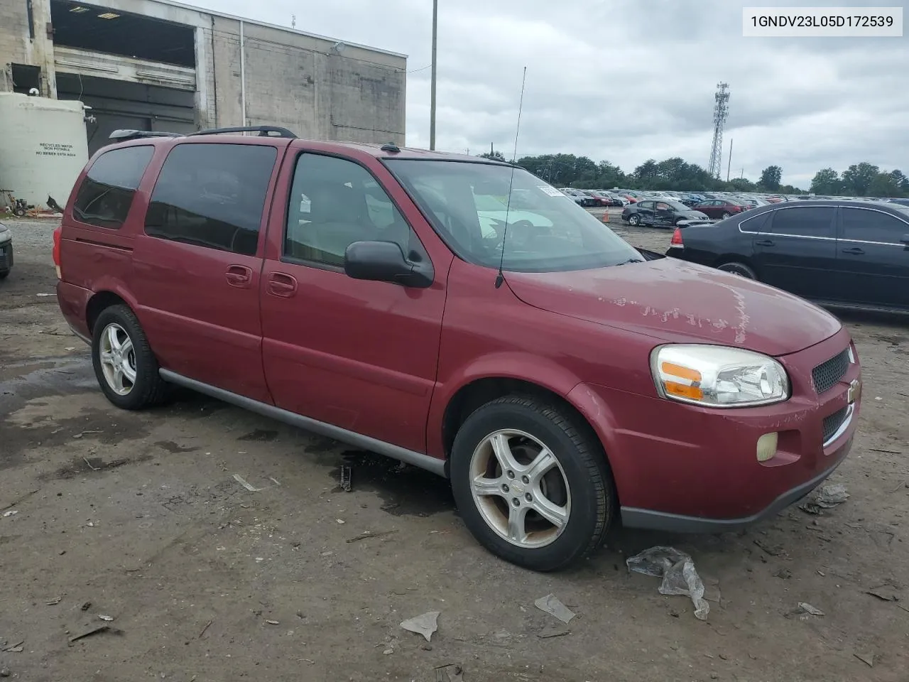 2005 Chevrolet Uplander Ls VIN: 1GNDV23L05D172539 Lot: 73757744