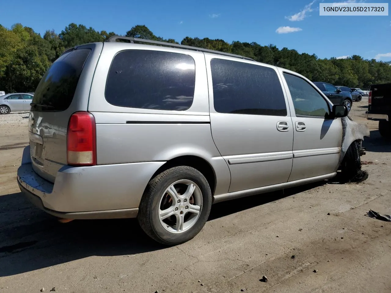 2005 Chevrolet Uplander Ls VIN: 1GNDV23L05D217320 Lot: 76468304