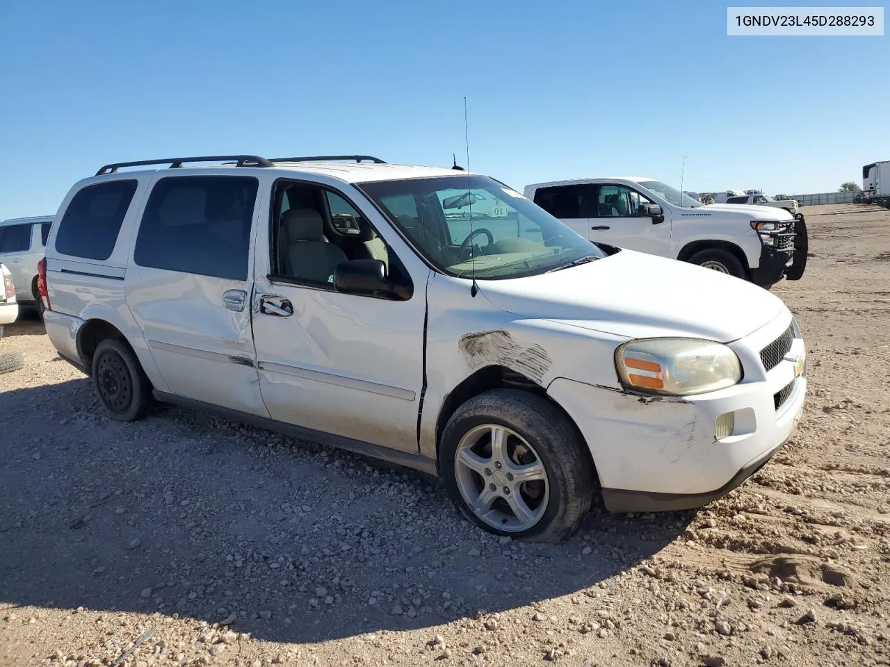 2005 Chevrolet Uplander Ls VIN: 1GNDV23L45D288293 Lot: 77206694