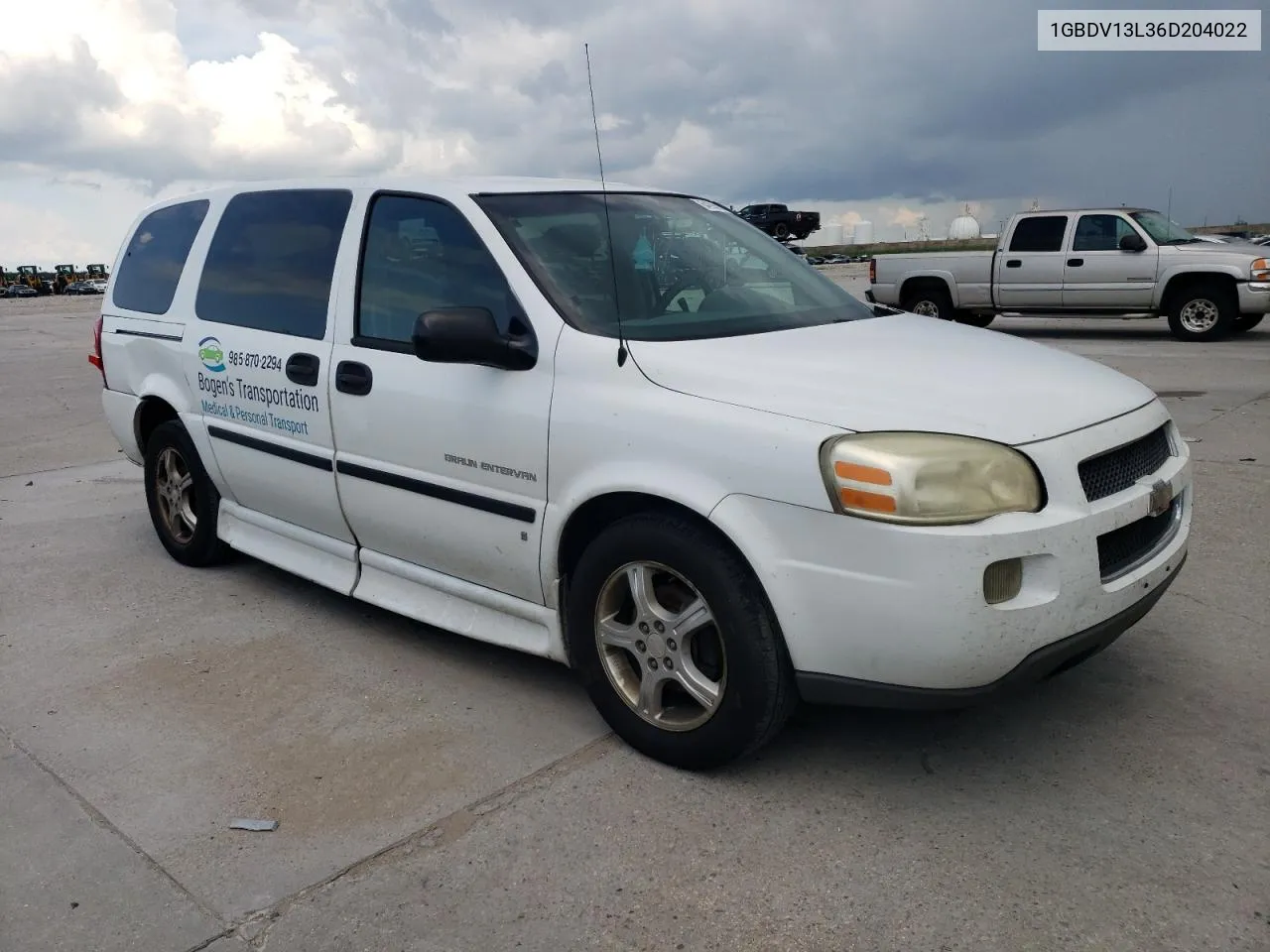 2006 Chevrolet Uplander Incomplete VIN: 1GBDV13L36D204022 Lot: 64995934